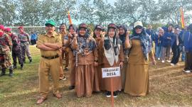 PAMONG KALURAHAN SEMANU MENGIKUTI UPACARA PERINGATAN DETIK-DETIK PROKLAMASI. 